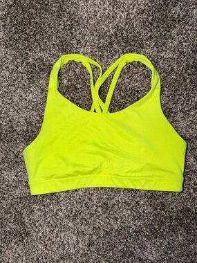 Neon Yellow Old Navy Active Sports Bra